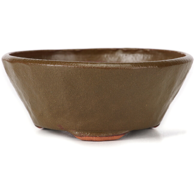Pot à bonsaï rond vert par Bonsai - 115 x 115 x 50 mm