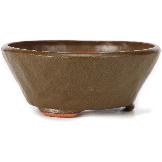 Runde grüne Bonsaischale von Bonsai - 115 x 115 x 50 mm