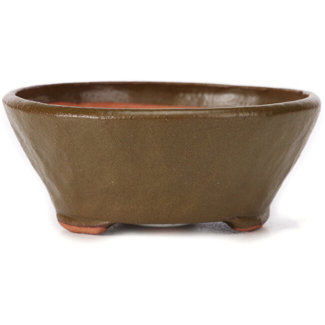 Round green bonsai pot by Bonsai - 115 x 115 x 50 mm