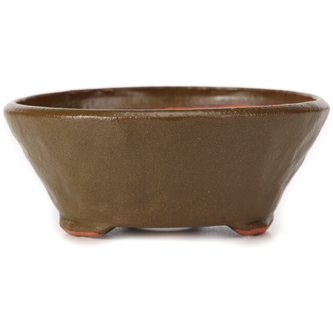 Pot à bonsaï rond vert par Bonsai - 115 x 115 x 50 mm