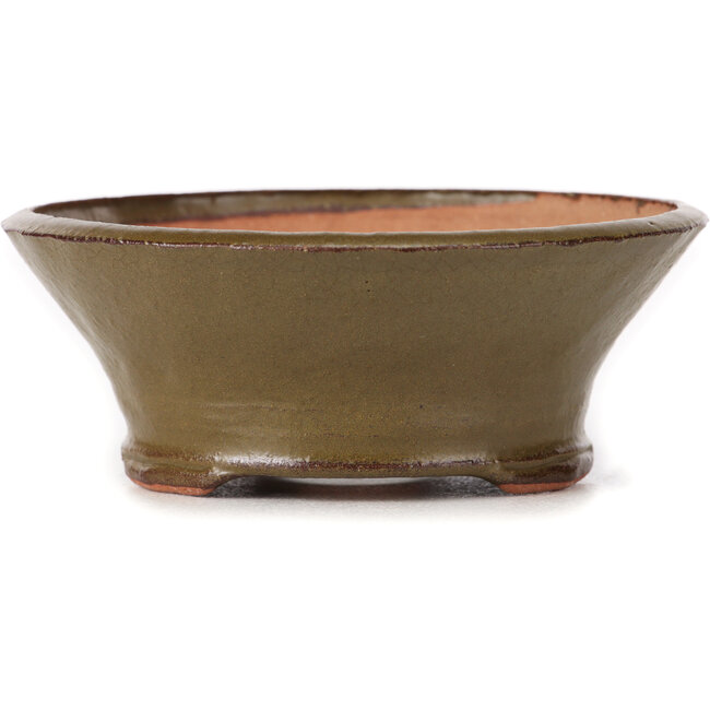 Vaso bonsai rotondo verde di Bonsai - 120 x 120 x 45 mm