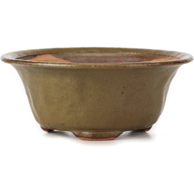 Round green bonsai pot by Bonsai - 120 x 120 x 50 mm