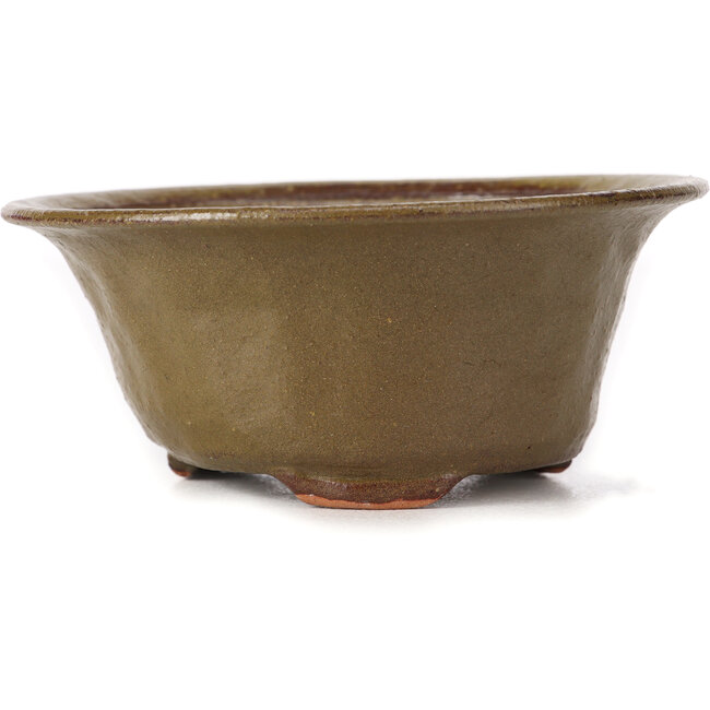 Round green bonsai pot by Bonsai - 120 x 120 x 50 mm