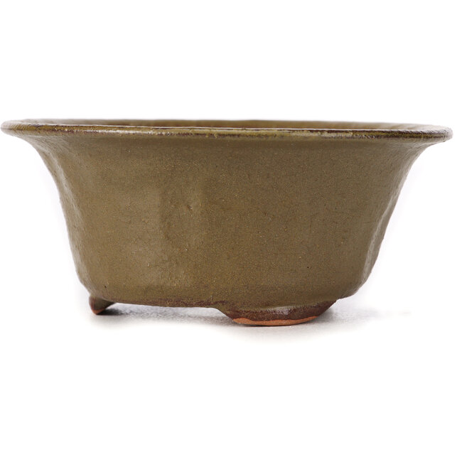 Ronde groene bonsai pot van Bonsai - 120 x 120 x 50 mm