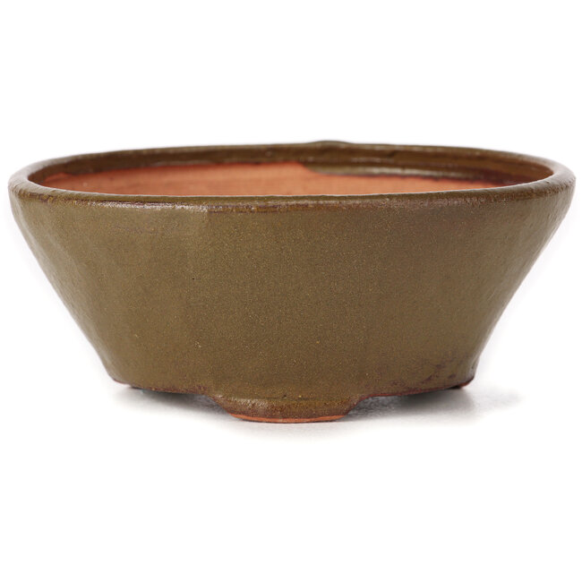 Pot à bonsaï rond vert par Bonsai - 120 x 120 x 50 mm