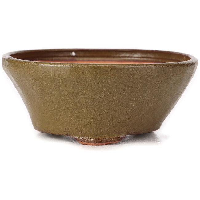 Vaso bonsai rotondo verde di Bonsai - 120 x 120 x 50 mm