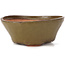 Round green bonsai pot by Bonsai - 125 x 125 x 50 mm