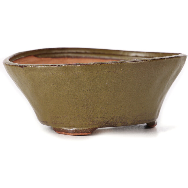 Ronde groene bonsai pot van Bonsai - 125 x 125 x 50 mm
