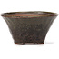 Round green and brown bonsai pot by Bonsai - 115 x 115 x 60 mm