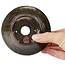 Pot à bonsaï rond vert et marron par Bonsai - 115 x 115 x 60 mm