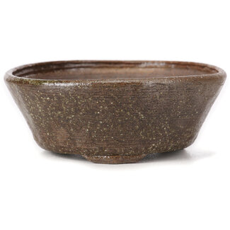 Bonsai 110 mm round brown bonsai pot by Bonsai, Japan