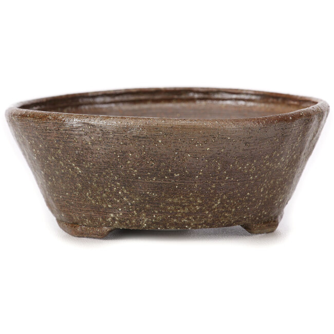 Round brown bonsai pot by Bonsai - 110 x 110 x 45 mm
