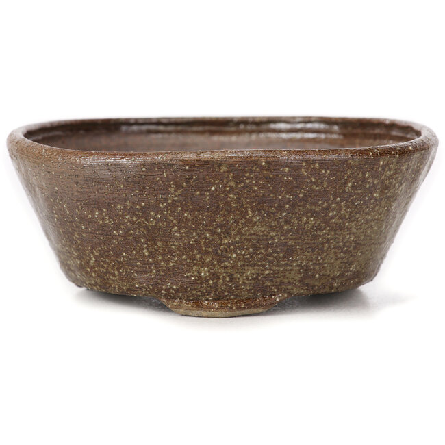 Pot à bonsaï rond marron par Bonsai - 110 x 110 x 45 mm