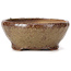 Round green and brown bonsai pot by Bonsai - 115 x 115 x 45 mm