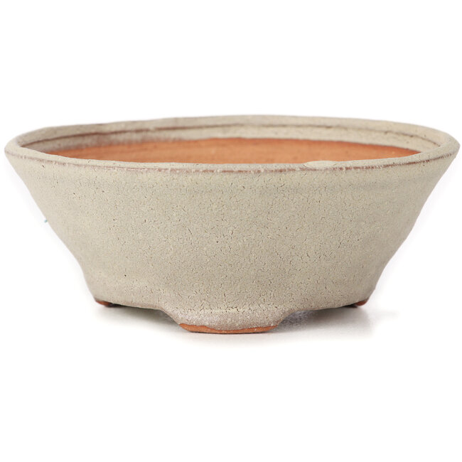 Vaso bonsai rotondo bianco di Bonsai - 120 x 120 x 50 mm