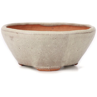 Bonsai 115 mm round white bonsai pot by Bonsai, Japan