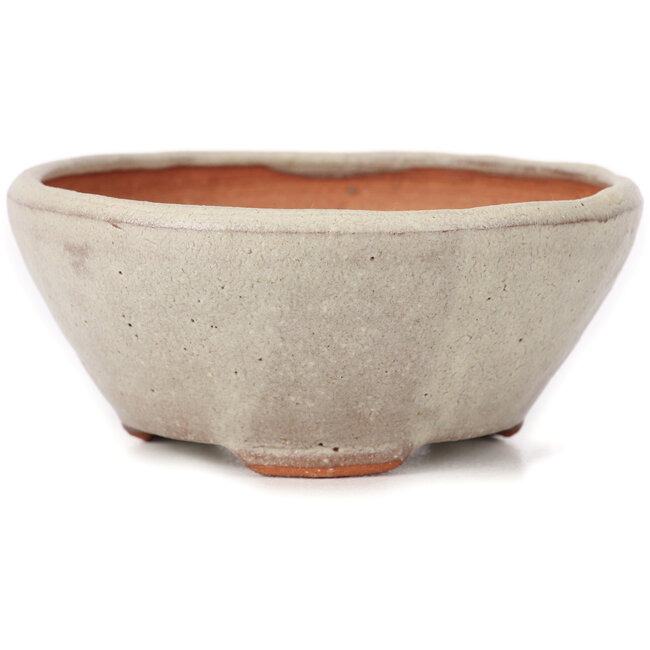 Pot à bonsaï rond blanc par Bonsai - 115 x 115 x 50 mm