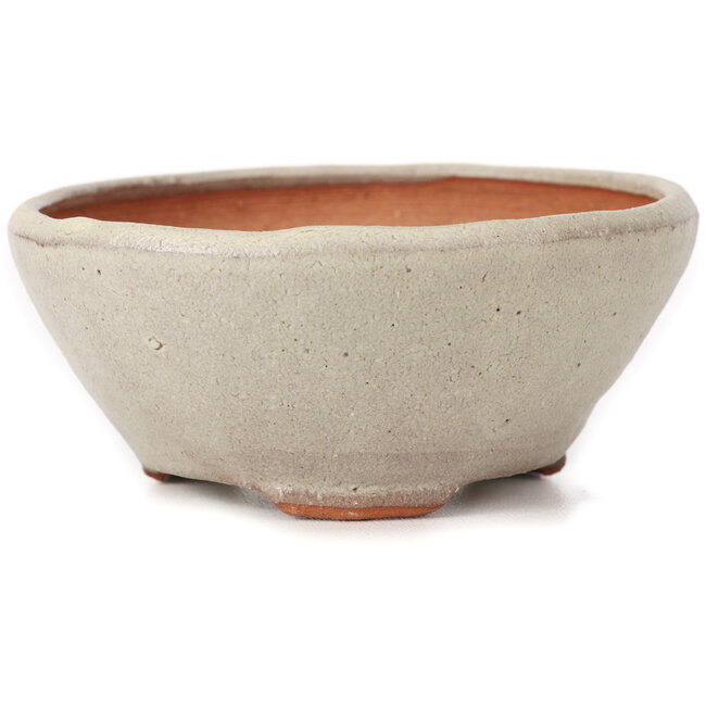 Round white bonsai pot by Bonsai - 115 x 115 x 50 mm