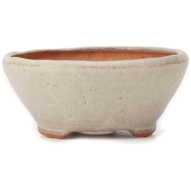 Maceta de bonsái blanca redonda de Bonsai - 115 x 115 x 50 mm