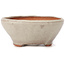 Pot à bonsaï rond blanc par Bonsai - 115 x 115 x 50 mm
