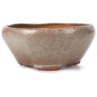 Bonsai 115 mm round white bonsai pot by Bonsai, Japan