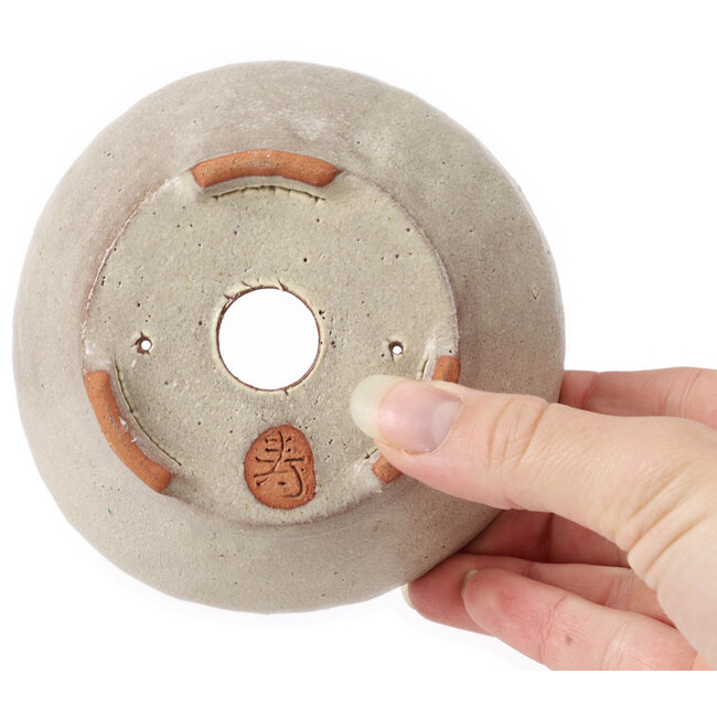 Pot à bonsaï rond blanc par Bonsai - 115 x 115 x 50 mm