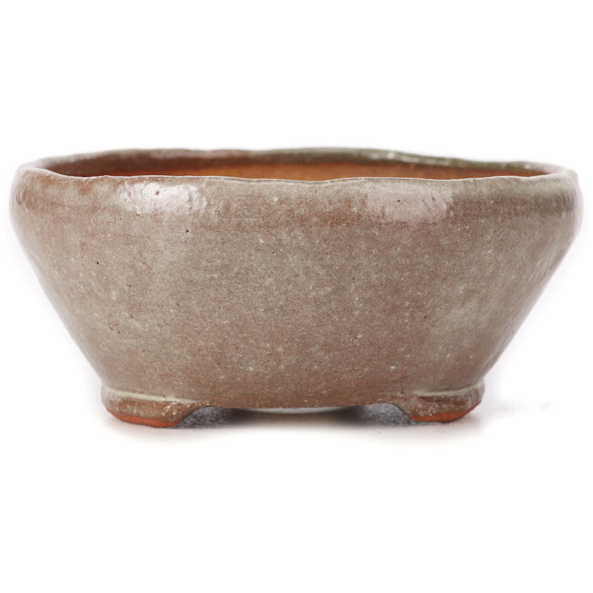 Pot à bonsaï rond blanc par Bonsai - 115 x 115 x 45 mm