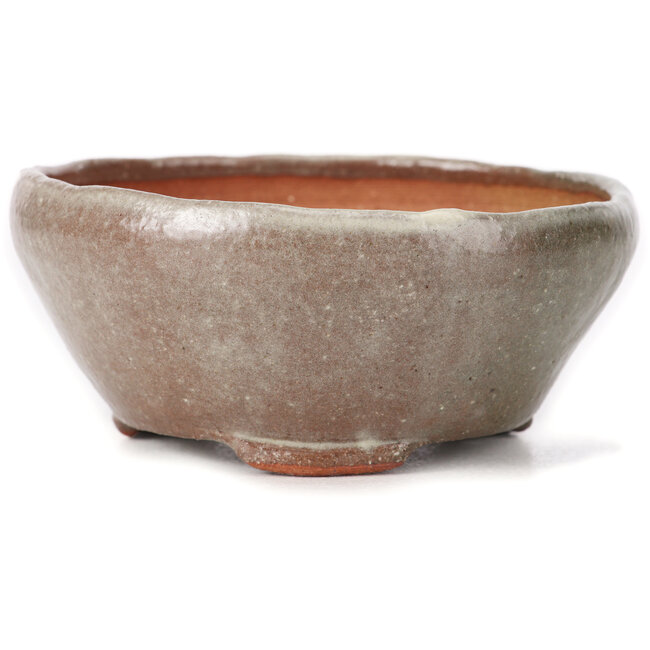 Pot à bonsaï rond blanc par Bonsai - 115 x 115 x 45 mm