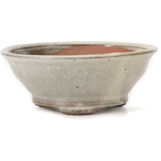 Bonsai 120 mm round white bonsai pot by Bonsai, Japan