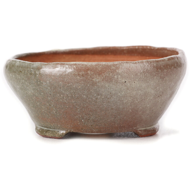 Pot à bonsaï rond blanc par Bonsai - 115 x 115 x 45 mm