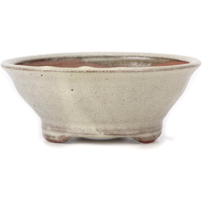 Pot à bonsaï rond blanc par Bonsai - 120 x 120 x 45 mm