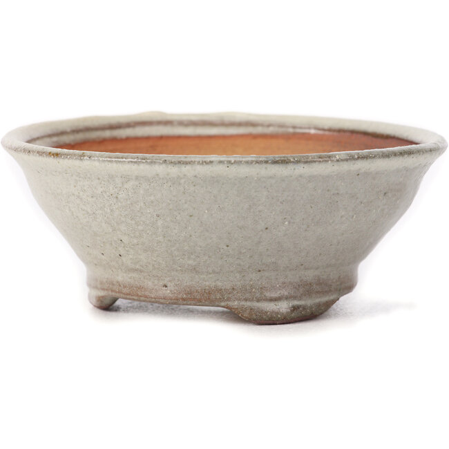 Pot à bonsaï rond blanc par Bonsai - 120 x 120 x 45 mm