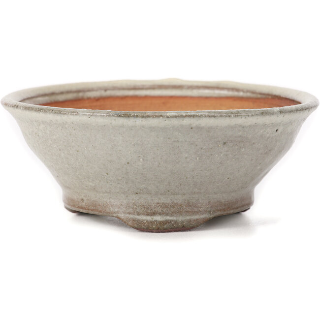 Round white bonsai pot by Bonsai - 120 x 120 x 45 mm