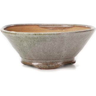 Bonsai 125 mm round white bonsai pot by Bonsai, Japan