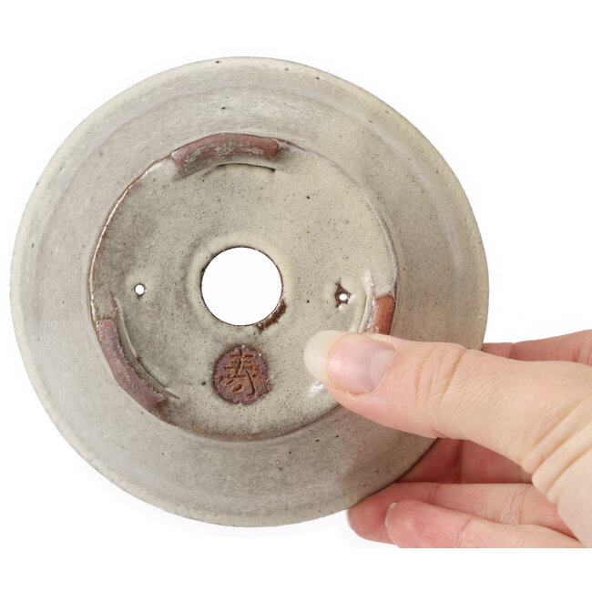 Pot à bonsaï rond blanc par Bonsai - 120 x 120 x 45 mm