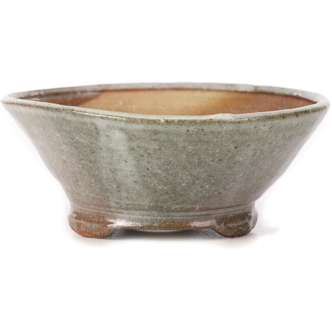 Round white bonsai pot by Bonsai - 125 x 125 x 50 mm