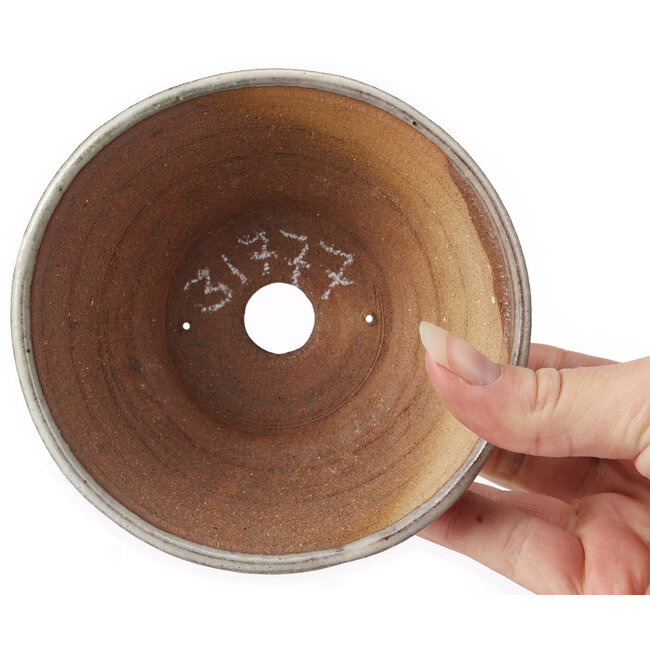 Pot à bonsaï rond blanc par Bonsai - 125 x 125 x 50 mm