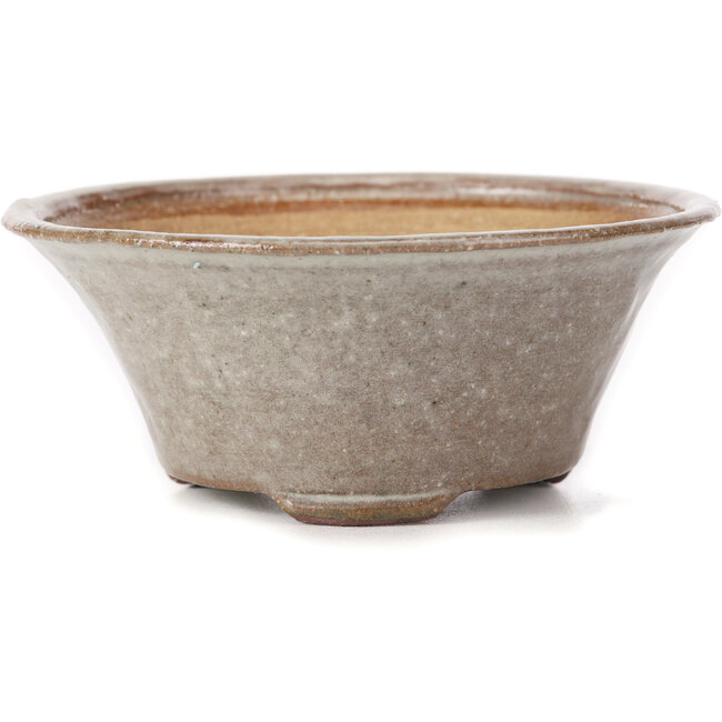 Vaso bonsai rotondo bianco di Bonsai - 120 x 120 x 50 mm