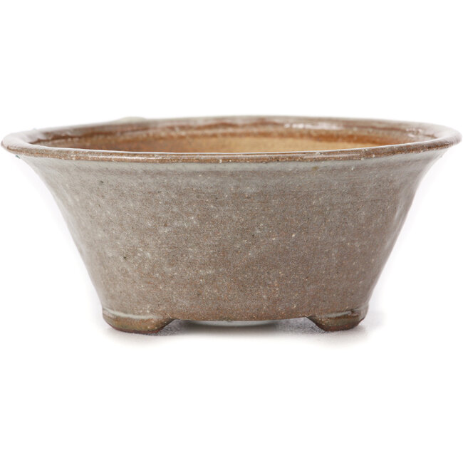 Maceta de bonsái blanca redonda de Bonsai - 120 x 120 x 50 mm