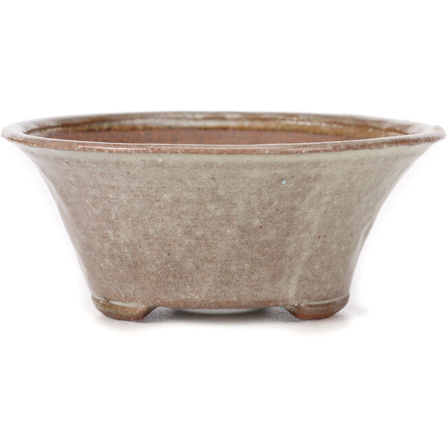 Maceta de bonsái blanca redonda de Bonsai - 120 x 120 x 50 mm