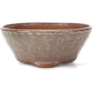 Bonsai 120 mm round white bonsai pot by Bonsai, Japan