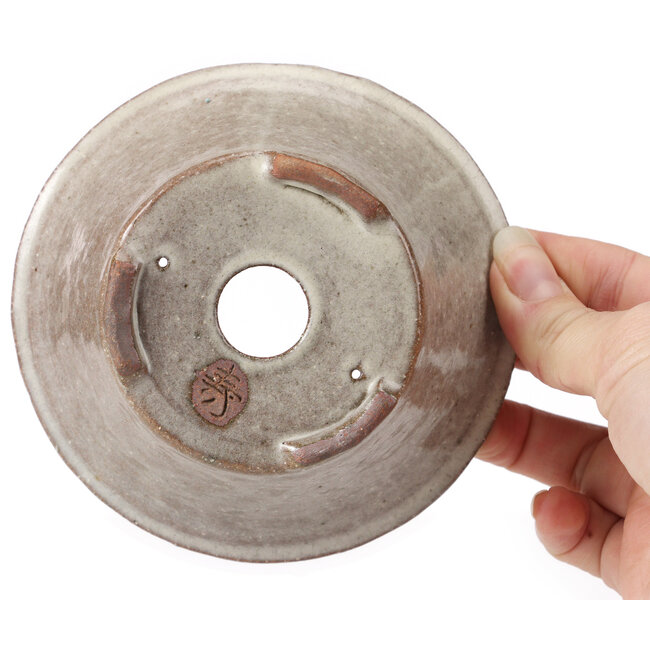 Pot à bonsaï rond blanc par Bonsai - 120 x 120 x 50 mm