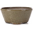 Round brown and white bonsai pot by Bonsai - 105 x 105 x 50 mm