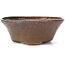 Round brown and blue bonsai pot by Bonsai - 120 x 120 x 50 mm