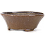 Round brown and blue bonsai pot by Bonsai - 120 x 120 x 50 mm