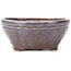 Round brown and blue bonsai pot by Bonsai - 120 x 120 x 55 mm