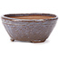 Round brown and blue bonsai pot by Bonsai - 120 x 120 x 55 mm