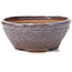 Round brown and blue bonsai pot by Bonsai - 120 x 120 x 55 mm