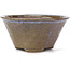 Round brown and blue bonsai pot by Bonsai - 115 x 115 x 55 mm