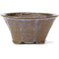 Round brown and blue bonsai pot by Bonsai - 115 x 115 x 55 mm